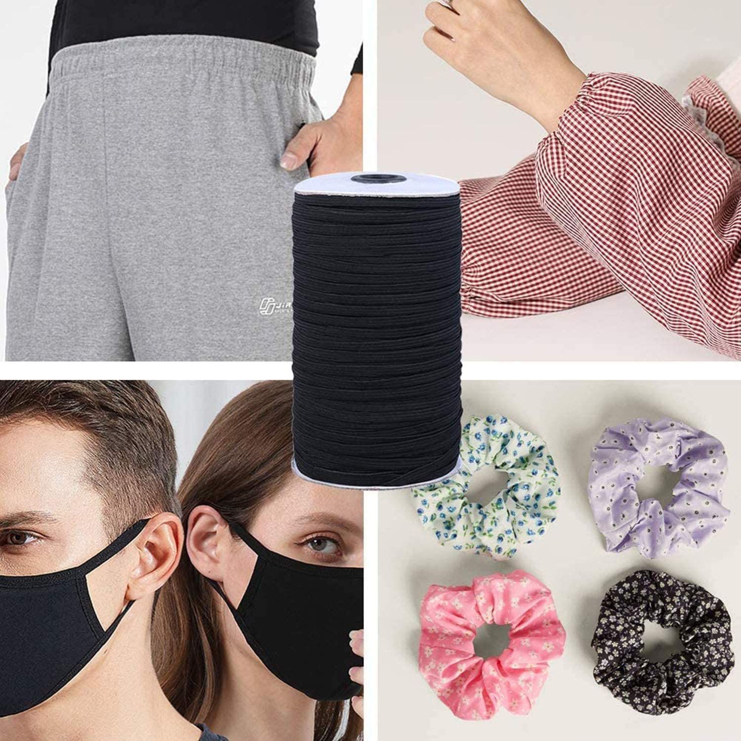 Elastic String For Face Masks 1 4 Inch Elastic For Sewing Masks Bandas  Elasticas Fitness De Resistencia Black And White244Q From Jingtou33, $9.05